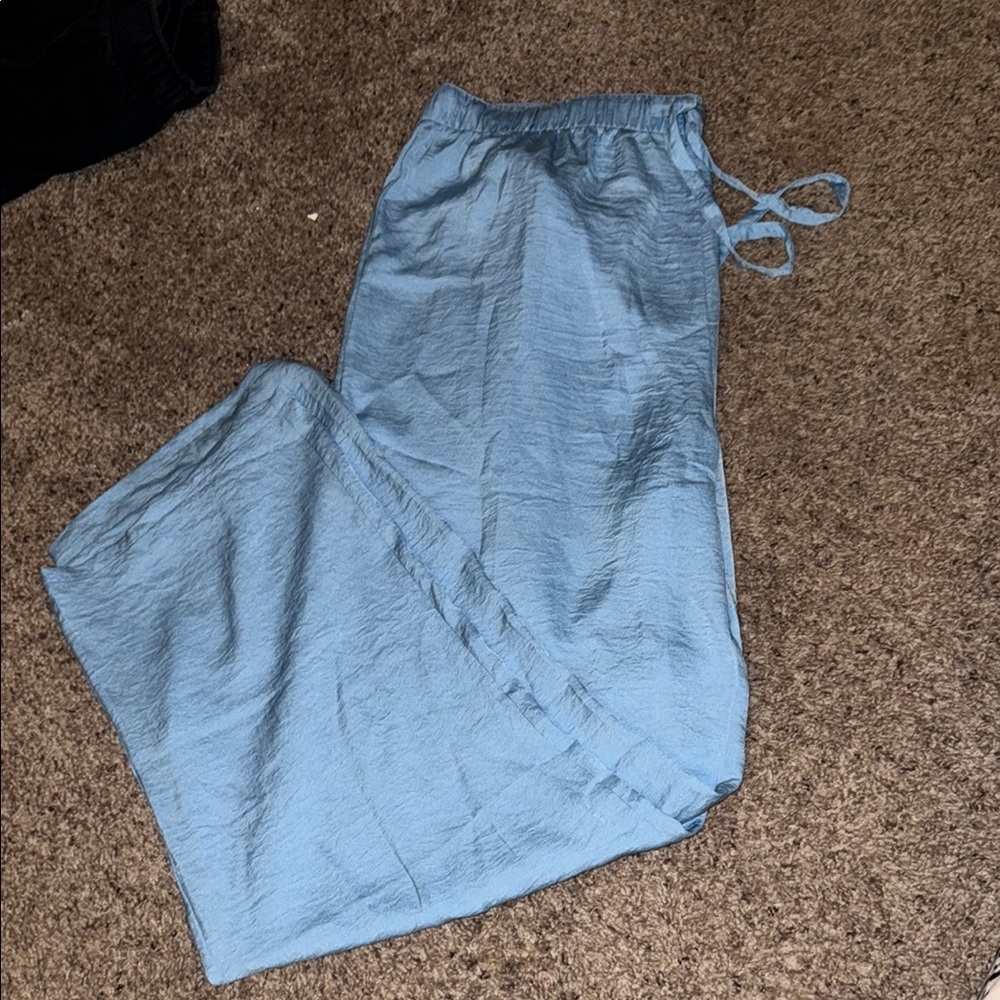 Light Blue Drawstring Pants